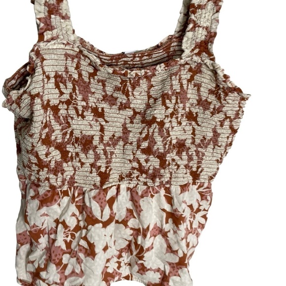 Old Navy Floral Ruched Tank XL - Picture 5 of 6